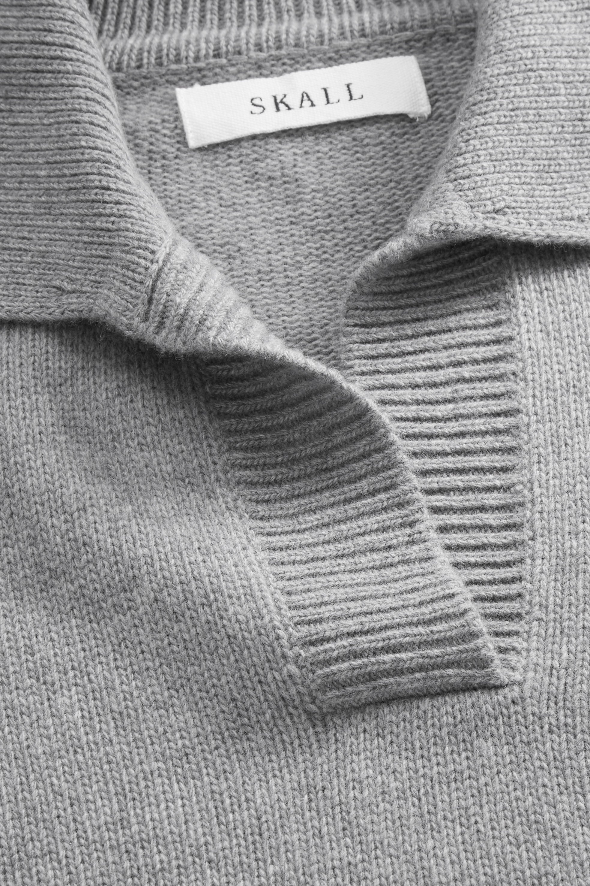Skall Studio Dean V-neck jumper Jumper Grey melange
